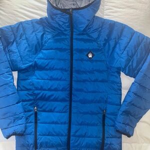 Duluth Trading Co Men's AKHG Puffin Mock Jacket Blue Mens sz S